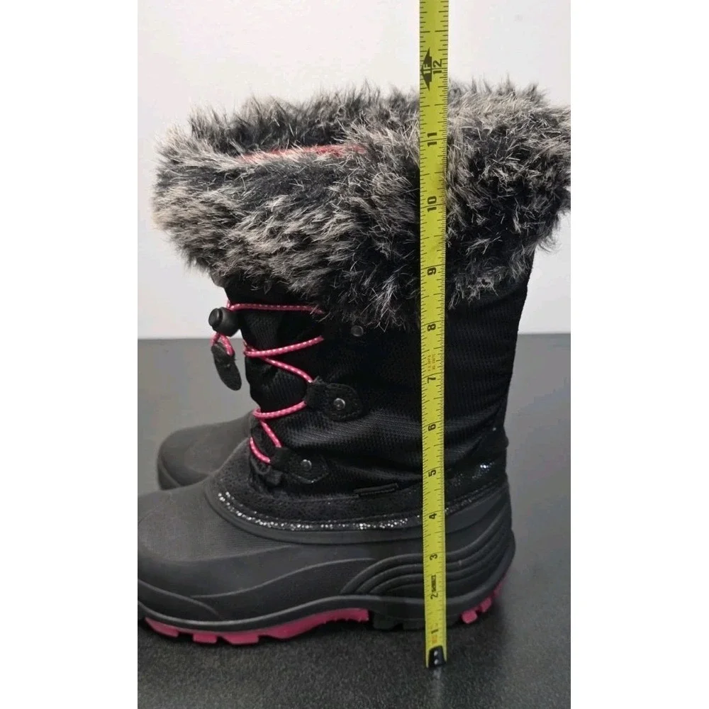 Kamik Girl 4 Powdery 3 Waterproof‎ Winter BootsPink Black Waterproof Snow Fur